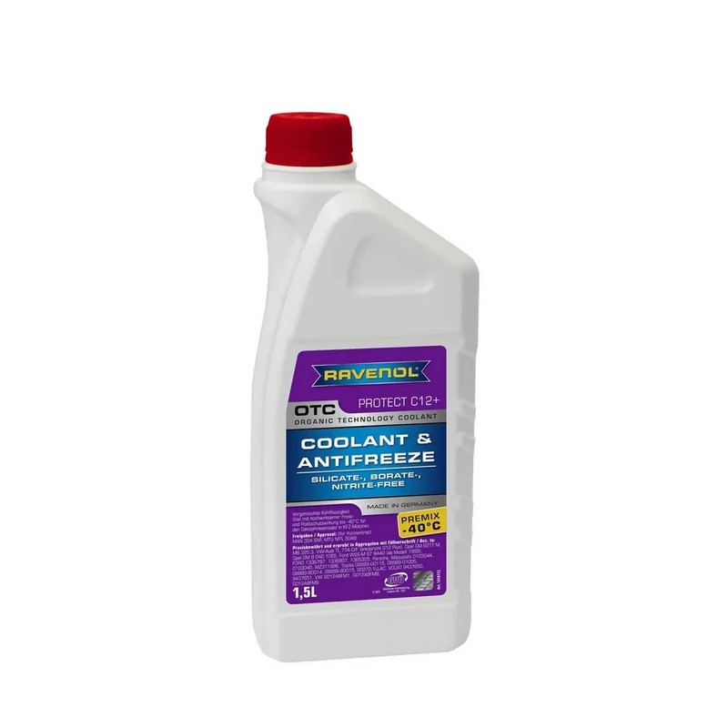 Антифриз Ravenol OTC Organic Techn. Coolant Premix -40C G12+ лиловый, 1,5кг