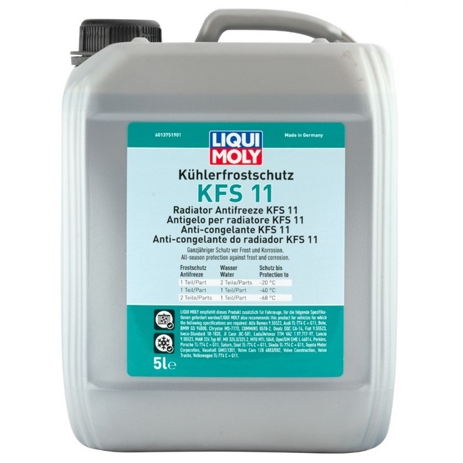 Антифриз концентрат Liqui Moly Kuhlerfrostschutz KFS 11 G11 сине-зеленый 5л