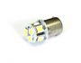 Автомобильная лампа KS 12v (5w) BA15s (1конт) 8 SMD диодов, белая (габариты, подсветка номера)