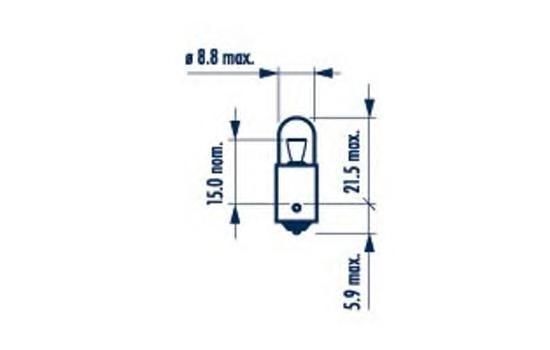 Автомобильная лампа Narva 12V T4W (BA9s) NARVA 17131 CP
