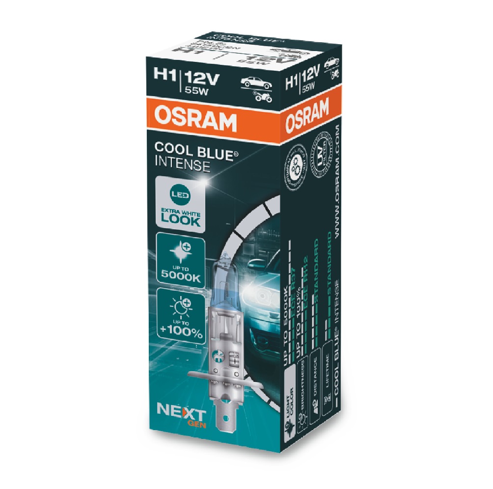 Автомобильная лампа Osram Cool blue Intense (+100% света)
