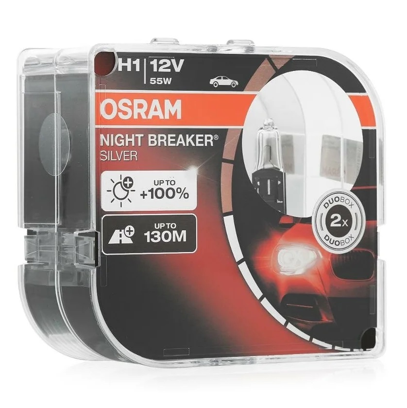 Автомобильная лампа Osram Night breaker Silver (+100% света) (2 шт.)
