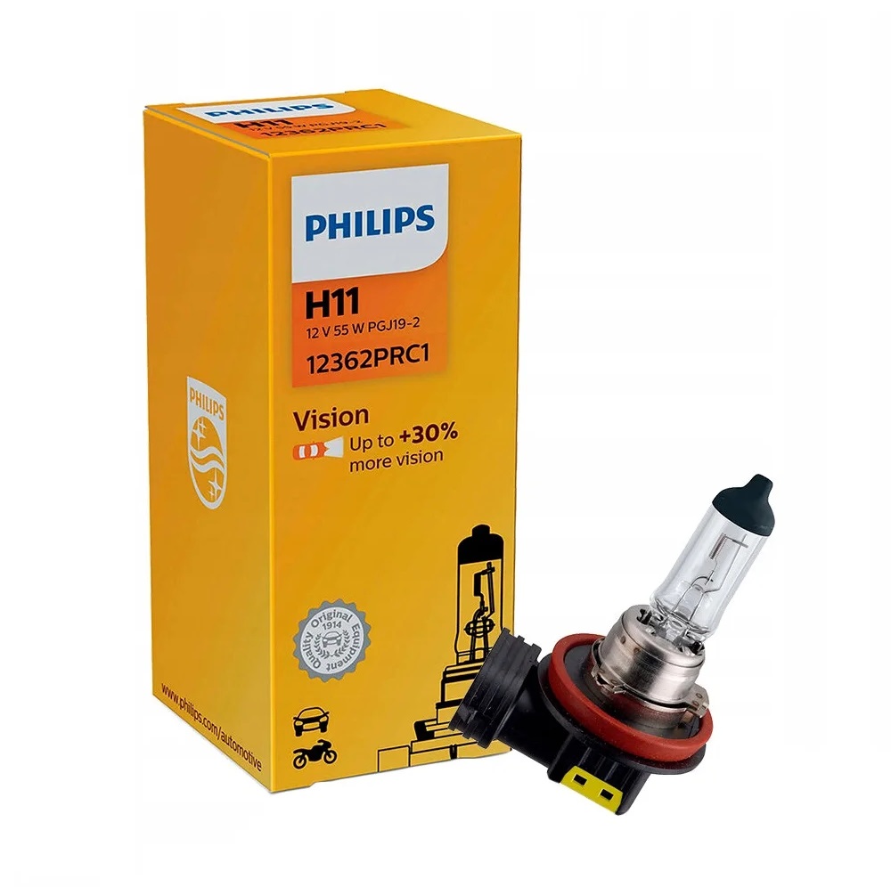 Автомобильная лампа Philips H11 12 V Premium (+30%)