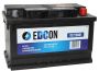 Автомобильный аккумулятор EDCON DC72680R 72А/ч-12V ст EN680 европейские обратная 278x175x175