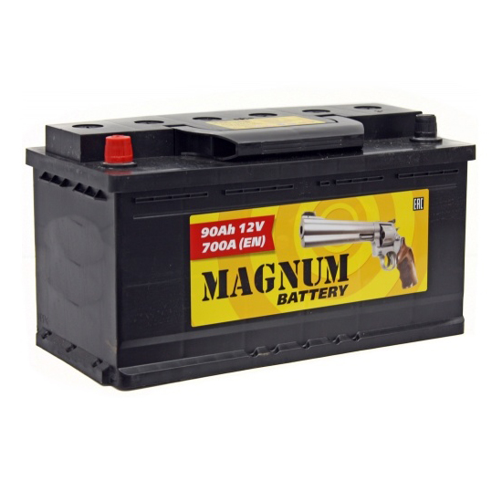 Автомобильный аккумулятор Magnum 6ст - 90 - оп 90А/ч-12V ст EN670 европейские обратная - 353x175x190