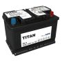 Автомобильный аккумулятор Titan AGM 70А/ч-12V ст EN720 европейские обратная 278x175x190