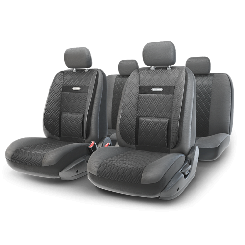 Автомобильный чехол на сиденье Autoprofi COM-1105GP BK/BK M черный