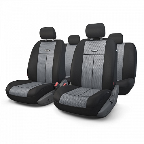 Автомобильный чехол на сиденье Autoprofi TT-902M BK/D.GY черный/темно-серый