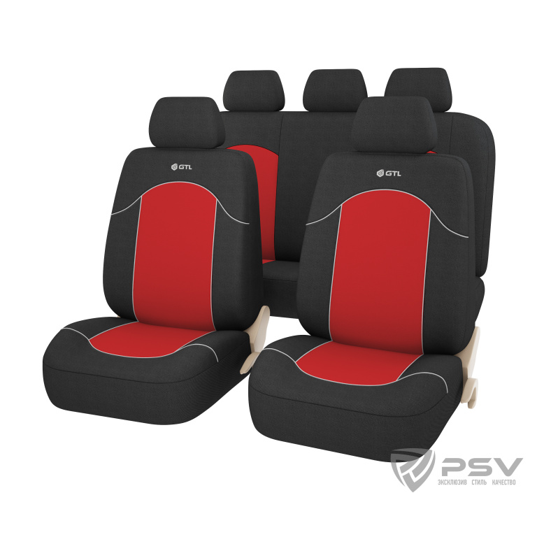 Автомобильный чехол на сиденье PSV 126247 красный