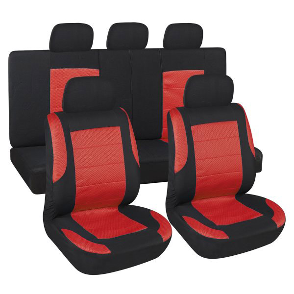 Автомобильный чехол на сиденье SkyWay S01301148 черный/красный
