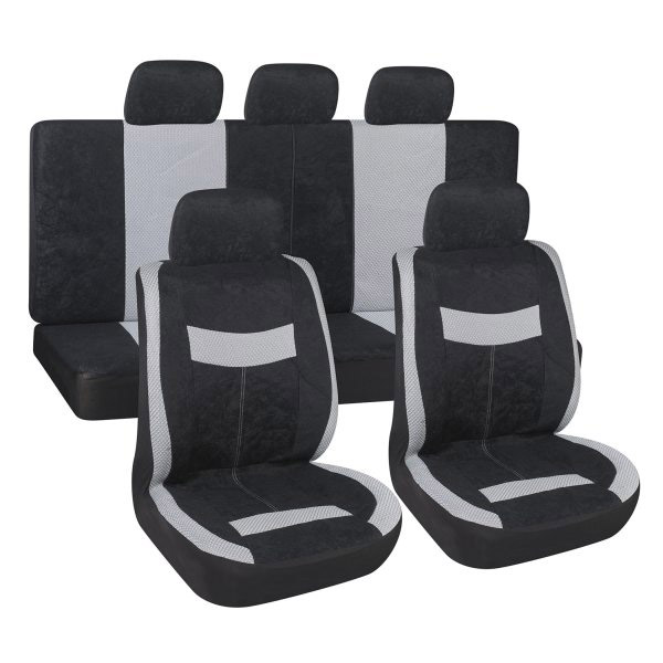 Автомобильный чехол на сиденье SkyWay S01301150 черный/серый