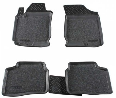 Автомобильный коврик Aileron 60407 в салон Ford Focus II 2005-2011 г.в., черный