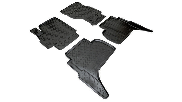 Автомобильный коврик Norplast NPL-Po-95-05 в салон Volkswagen Amarok 2010->, черный