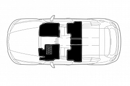 Автомобильный коврик Element NLC.05.17.212 в салон BMW X5 (E70) 2007-2013 г.в., бежевый