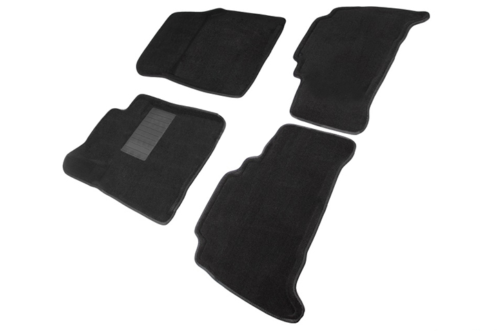 Автомобильный коврик SeiNtex 87451 в салон Toyota Land Cruiser 200 2007-2012 г.в., черный