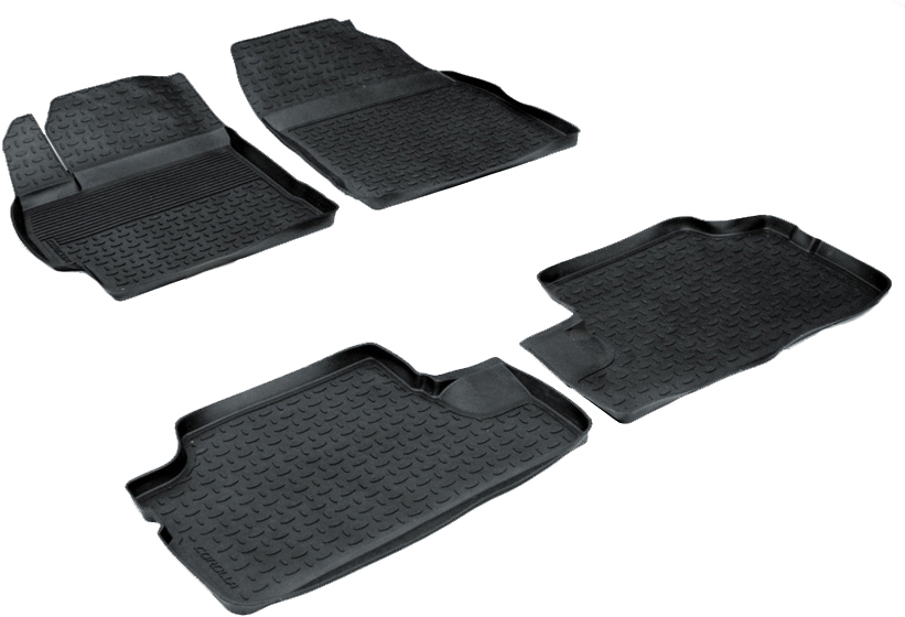 Автомобильный коврик SeiNtex 1030 в салон Toyota Corolla X (E140, E150) 2006-2013 г.в., черный
