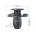 Zekkert BE1591 клипса Ford; Nissan; Renault; Subaru