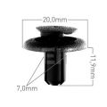 Zekkert BE3282 клипса Mitsubishi; Subaru