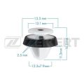 Zekkert BE3563 клипса Seat; Skoda; VW