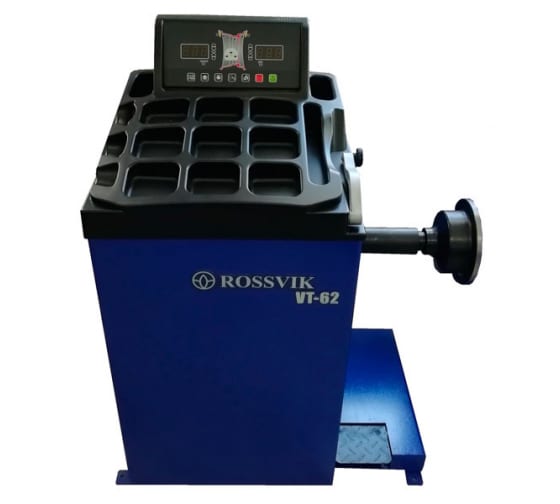 Балансировочный станок Rossvik VT-62 NEW, 220В (электронная линейка, автостоп, LASER, LED)