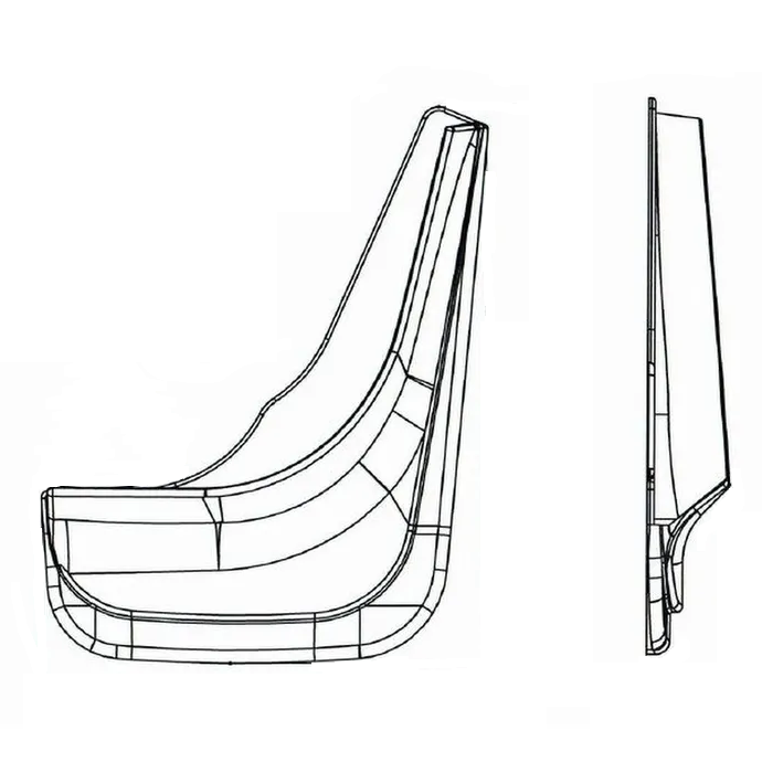 Брызговик Frosch NLF.02388.F13 CHERY Tiggo 8 передний 2 шт.