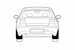 Брызговик Frosch NLF.16.03.E11 FORD Focus задний 2 шт.