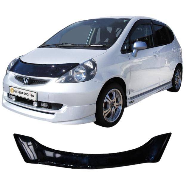 Дефлектор капота CA plastic 2010010104221 черный Honda Jazz