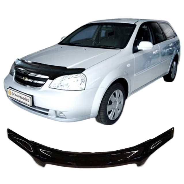Дефлектор капота CA plastic 2010010105730 черный Chevrolet Lacetti универсал