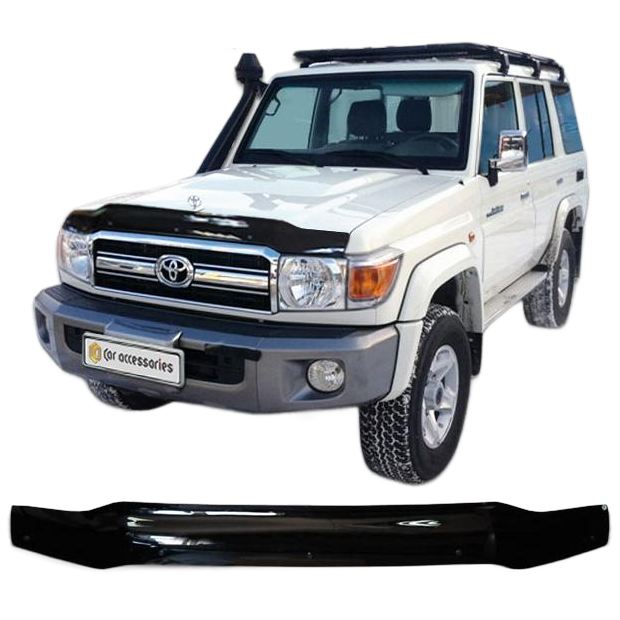 Дефлектор капота CA plastic 2010010107925 Toyota Land Cruiser 5d черный