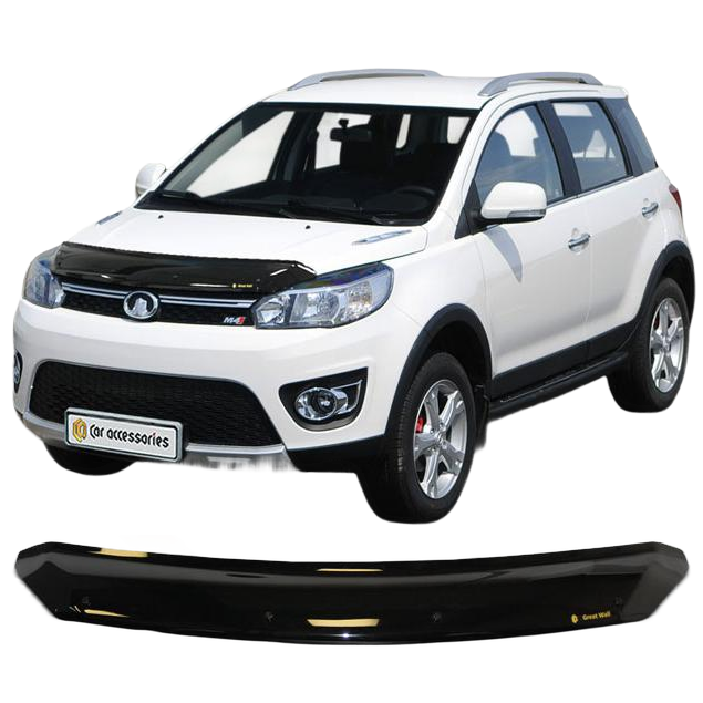 Дефлектор капота CA plastic 2010010109158 черный Great Wall Hover M4