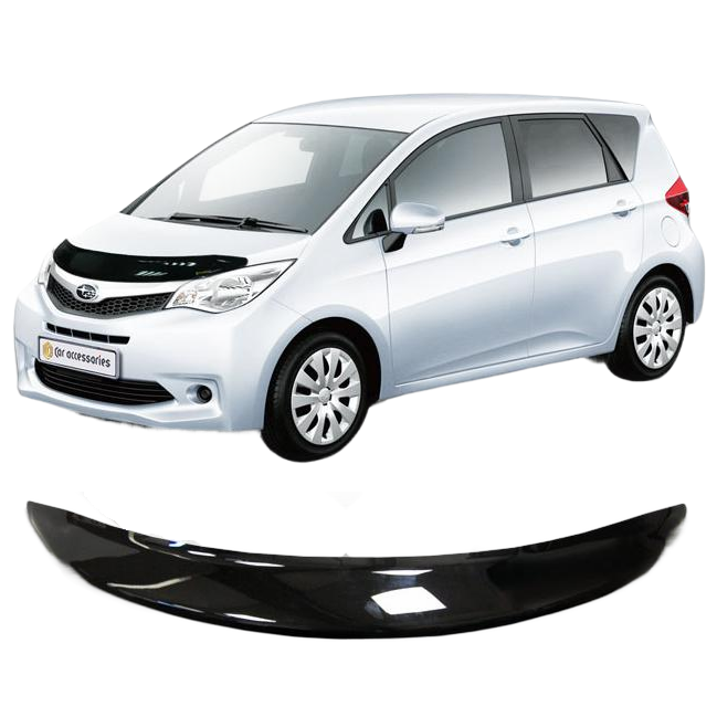 Дефлектор капота CA plastic 2010010110246 черный Subaru Trezia