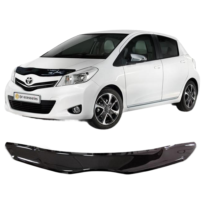 Дефлектор капота CA plastic 2010010110635 черный Toyota Vitz