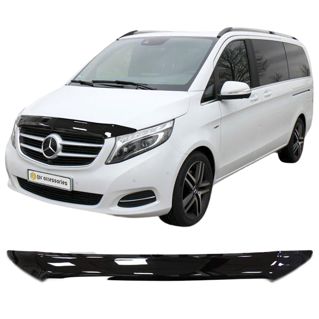 Дефлектор капота CA plastic 2010010111007 черный Mercedes-Benz Vito