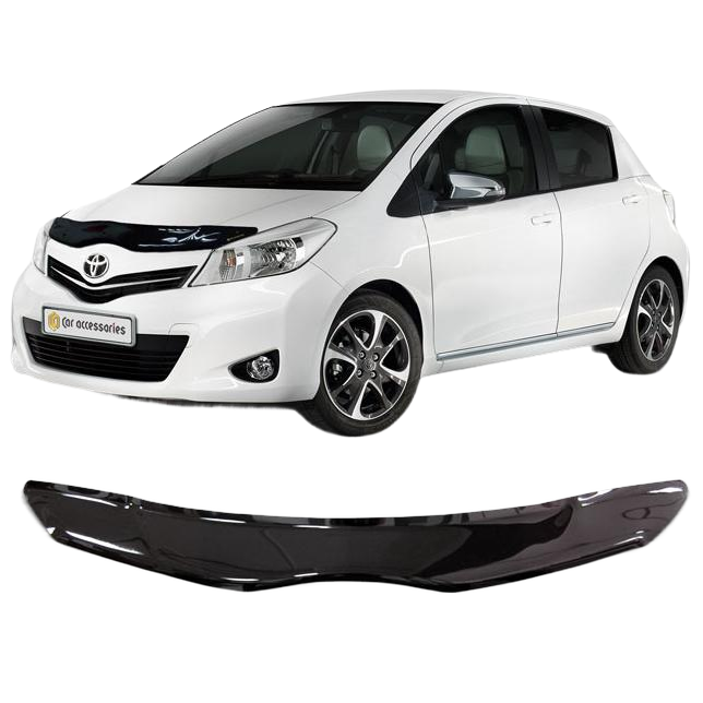 Дефлектор капота CA plastic 2010010111045 черный Toyota Yaris