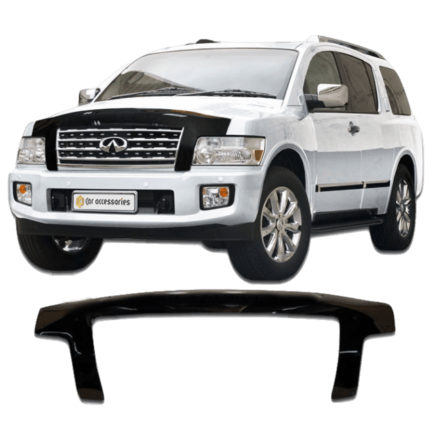 Дефлектор капота CA plastic 2010060103113 черный Infiniti QX56