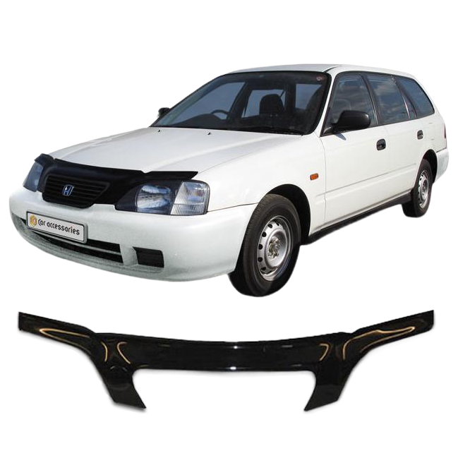 Дефлектор капота CA plastic 2010060104110 черный Honda Orthia