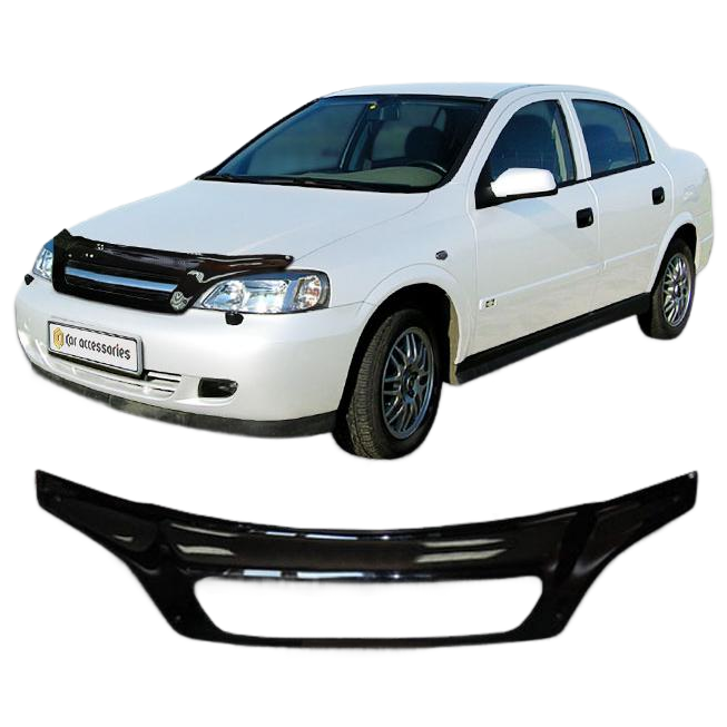 Дефлектор капота CA plastic 2010060104905 черный Chevrolet Viva