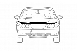 Дефлектор капота SIM NLD.SMACX51212 MAZDA CX5 2012-2017 черный