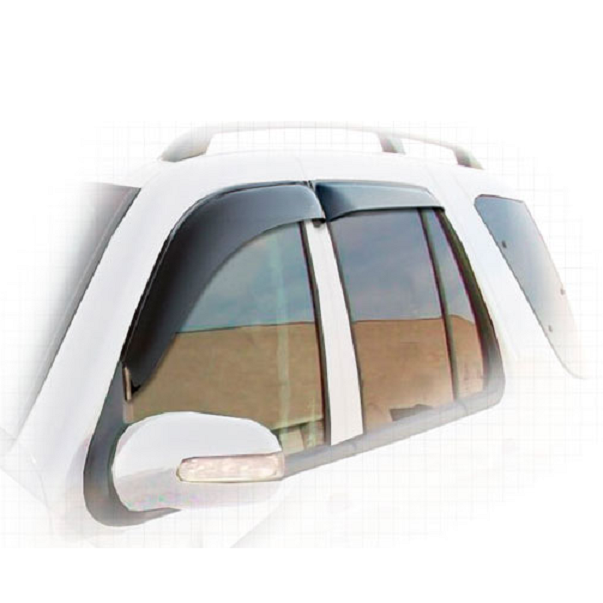 Дефлекторы окон CA plastic 2010030301105 для Mercedes-Benz ML, черный полупрозрачный, 4шт