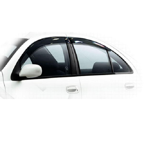 Дефлекторы окон CA plastic 2010030301143 для Nissan Almera Classic, черный полупрозрачный, 4шт