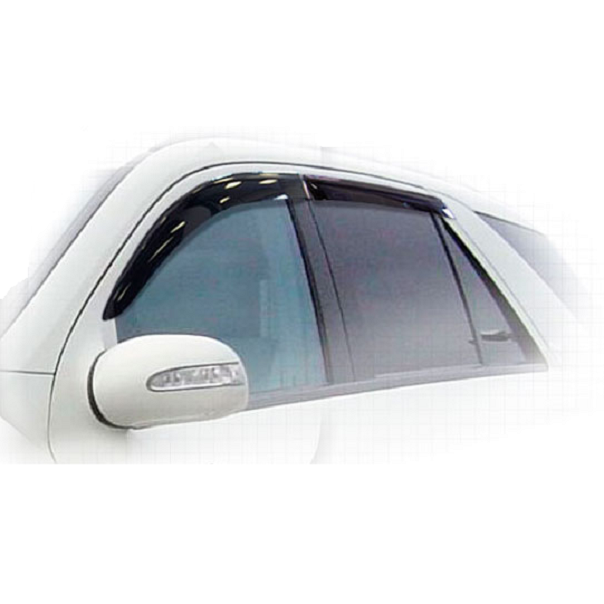 Дефлекторы окон CA plastic 2010030302034 для Mercedes-Benz ML, черный полупрозрачный, 4шт