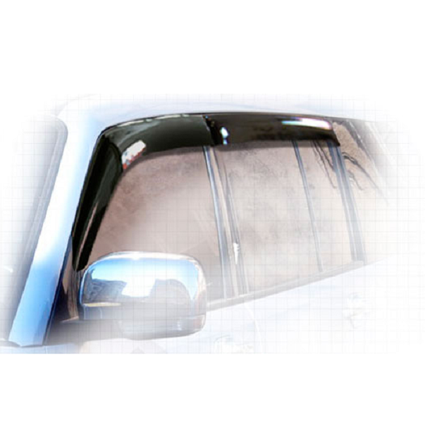 Дефлекторы окон CA plastic 2010030302164 для Mitsubishi Pajero, черный полупрозрачный, 4шт
