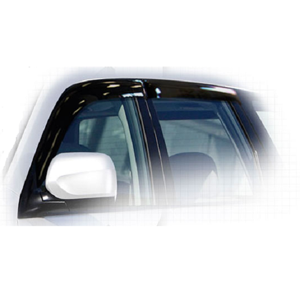 Дефлекторы окон CA plastic 2010030303079 для Subaru Forester, черный полупрозрачный, 4шт