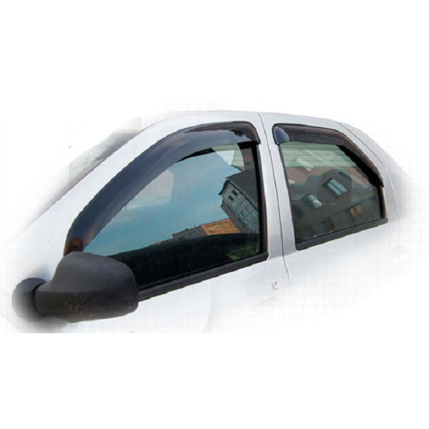 Дефлекторы окон CA plastic 2010030303925 для Renault Logan, черный полупрозрачный, 4шт