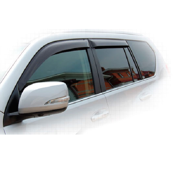 Дефлекторы окон CA plastic 2010030304861 для Toyota Land Cruiser Prado, черный полупрозрачный, 4шт