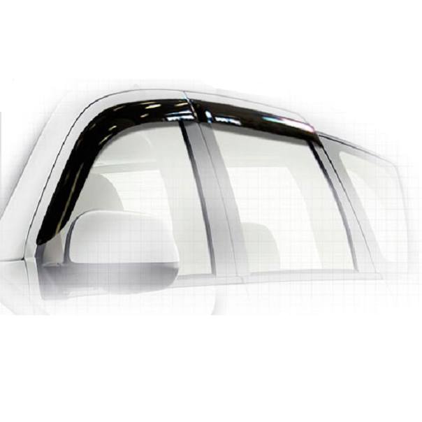 Дефлекторы окон CA plastic 2010030305080 для Citroen C-Crosser, черный полупрозрачный, 4шт