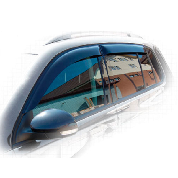 Дефлекторы окон CA plastic 2010030306636 для Volkswagen Tiguan, черный полупрозрачный, 4шт