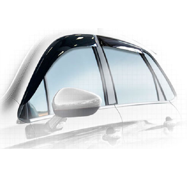 Дефлекторы окон CA plastic 2010030306919 для Citroen C4 хетчбэк, черный полупрозрачный, 4шт