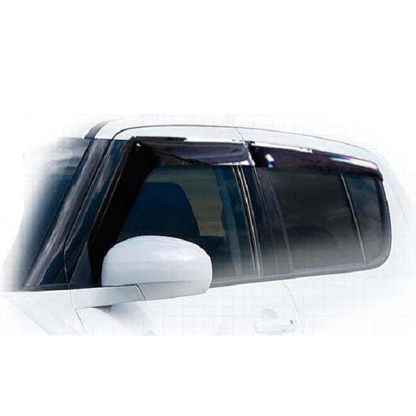 Дефлекторы окон CA plastic 2010030307183 для Suzuki Swift хетчбек, черный полупрозрачный, 4шт
