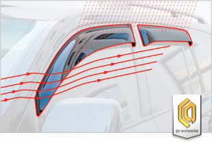 Дефлекторы окон CA plastic 2010030307299 для Mercedes-Benz Sprinter, черный полупрозрачный, 2шт